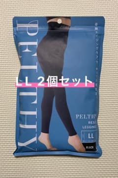 PELTHY 着圧レギンス LL 2個セット ブラックのサムネイル