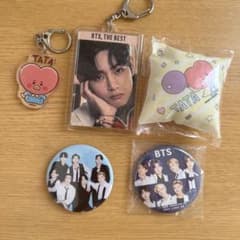 BTS V TATA グッズセット キーホルダー 缶バッジ トレカ - メルカリ
