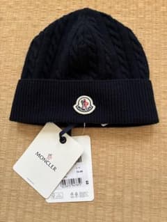 モンクレール ニット帽 ネイビー ユニセックス 確実正規品 - メルカリ