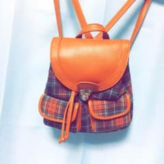 リュック 赤チェックのサムネイル