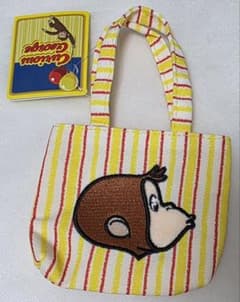 おさるのジョージ　バッグ型カラフルポーチ