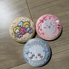 刺繍缶バッジ 3個セットのサムネイル