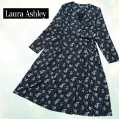 美品★LAURA ASHLEY★ローラアシュレイ★ワンピース★花柄★腰紐