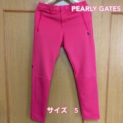 PEARLY GATES ゴルフパンツ サイズ5 ピンク - メルカリ