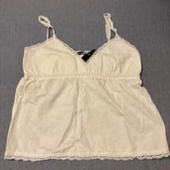 Brandy Melville レーストリム キャミソール ホワイトのサムネイル