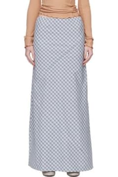 Baserange Larva Skirt Blue Check - メルカリ