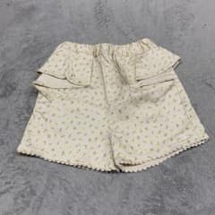 プティマイン 花柄フリルショートパンツ 100 黄色のサムネイル