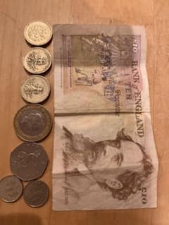 イギリス 旧紙幣 10ポンド硬貨セットのサムネイル
