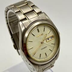 新品電池 SEIKO セイコー 7N43-9100 腕時計 チタニウム 稼動品 - メルカリ
