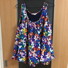 ロデオクラウンズ ☆ 花柄 キャミソール フリル チュニックのサムネイル