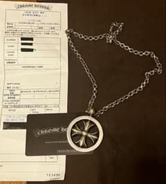 正規品CHROMEHEARTS メダリオンペーパーチェーンネックレス20インチ