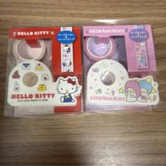 リトルツインスターズ　ハローキティ テープカッター&ペーパーテープ