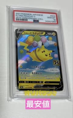 【PSA10】そらをとぶピカチュウV 023/028 25周年 PSA10 そらをとぶピカチュウV 25th ポケモンカード - メルカリ