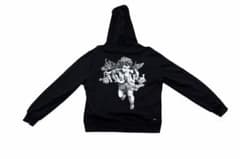 AMIRI アミリ バックプリント エンジェル フーディー パーカー ブラックのサムネイル