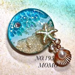 No.195♡海×ヒトデ♡レジンヘアゴムのサムネイル