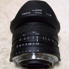 値下げ　sigma fisheye 15mm 1:2.8 ニコン用のサムネイル