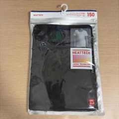 未開封 UNIQLO HEATTECH Tシャツ 150ブラックのサムネイル