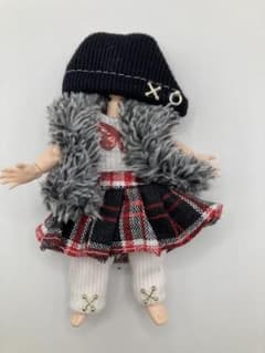 オビツ11 服 ワンピース チェック ob11 ねんどろいどどーる 1/12のサムネイル