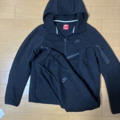 NIKE ナイキ テックフリース 上下セットアップ 上下Sサイズ ブラックのサムネイル