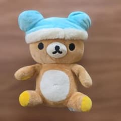 リラックマ ぬいぐるみ 着脱可能帽子付きのサムネイル