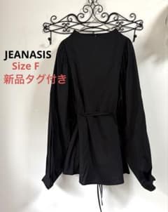 新品タグ付き　JEANASIS 袖ボリュームコードブラウス　ジーナシスのサムネイル