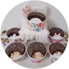 手作りスクイーズ＊アニマルチョコパイあざらしのサムネイル