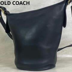 90s】 COACH レザー バケツ型 ショルダーバッグ ブラック - メルカリ