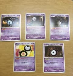 旧裏】ポケモンカード アンノーン 5枚セット (B/W/G/R/Eまとめ売り
