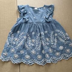 petit main 刺繍ワンピース 100cm