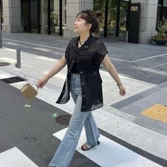 prose verse シアーウエストギャザーベスト　ノースリーブのサムネイル