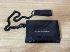 SAINT LAURENT サンローラン　三つ折り財布 ウォレットチェーンのサムネイル