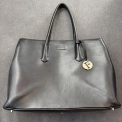 FURLA ブラック レザートートバッグのサムネイル