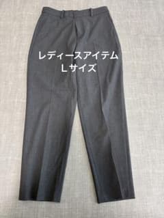 UNIQLOスマートアンクルパンツ　グレー　Lのサムネイル