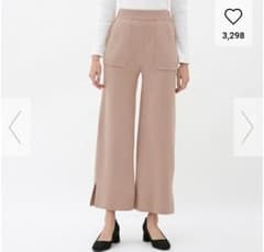 GU ミラノリブニットワイドパンツのサムネイル