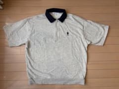 U.S. POLO ASSN. ハーフジップ ポロシャツ グレー Mのサムネイル