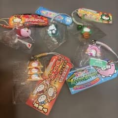 ハローキティ ご当地ストラップ 5種セット 未開封タグ付き 根付け 鈴
