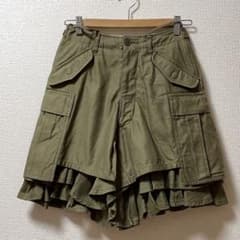 ジュンヤワタナベ ミリタリー キュロット カーゴ スカート フリル 10AW m70450256295_1.jpg?1755263342