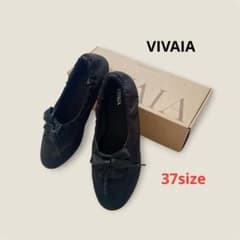 【未使用品】VIVAIA ［Yanka］レースアップフラットシューズ　37 黒 未使用品】VIVAIA ［Yanka］レースアップフラットシューズ 37 黒