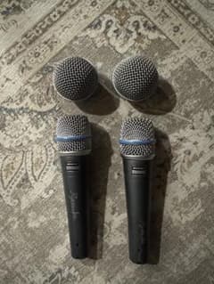 SHURE BETA 57A 純正58グリル付 ダイナミックマイク 2本セット SHURE BETA 57A 純正58グリル付 ダイナミックマイク 2本セット - メルカリ