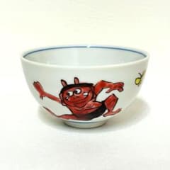 ⭐️ 【 新品 】九谷焼 幸窯 赤鬼と犬 飯碗 ⭐️ - メルカリ