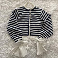 Bibiy ANGELIQUE KNIT ボーダー カーディガン - メルカリ