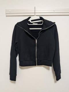 ZARA ジップアップジャケット ブラックのサムネイル