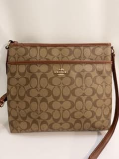 COACH ブラウンロゴプリントショルダーバッグのサムネイル