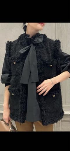 ユナイテッドアローズ✴︎新品4.7万✴︎シャギー ツイードベスト ユナイテッドアローズ✴︎新品4.7万✴︎シャギー ツイードベスト