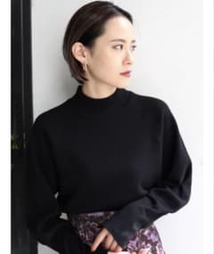 MURUA パフスリーブハイネックニット ブラックのサムネイル