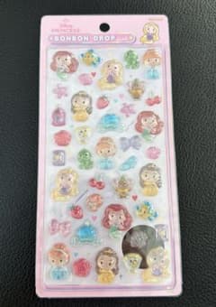 ボンボンドロップシール　ディズニープリンセス