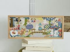 【図案】ムーミンクロスステッチ ムーミン谷の橋の上でのサムネイル