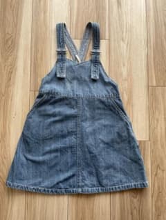 apres les cours デニム ジャンバースカートキッズ110cmのサムネイル