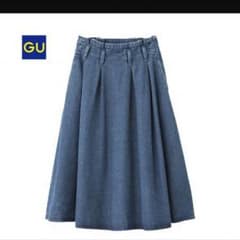 GU☆デニムフレアスカートのサムネイル