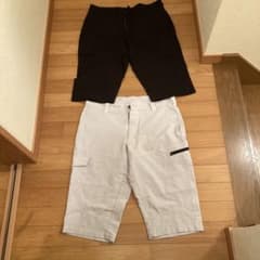 作業用カーゴハーフパンツ 2色セットのサムネイル